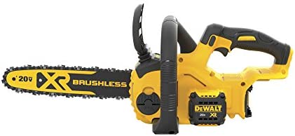DEWALT 20V MAX 12in. Brushless Cordless Battery Powered Chainsaw, Tool Only = $160