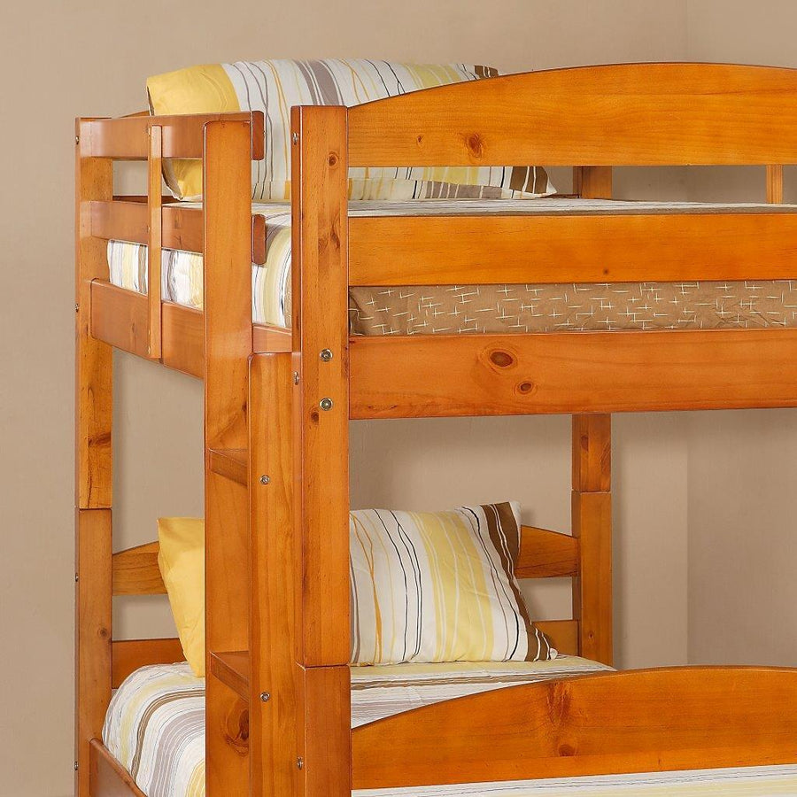 BWSTOTHY Solid Wood Twin over Twin Bunk Bed-$220