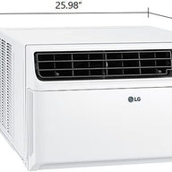 LG 18,000 BTU 230V Dual Inverter Window Air Conditioner w/ Wi-Fi Control, 18000, White - $413