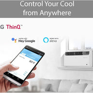 LG 18,000 BTU 230V Dual Inverter Window Air Conditioner w/ Wi-Fi Control, 18000, White - $413