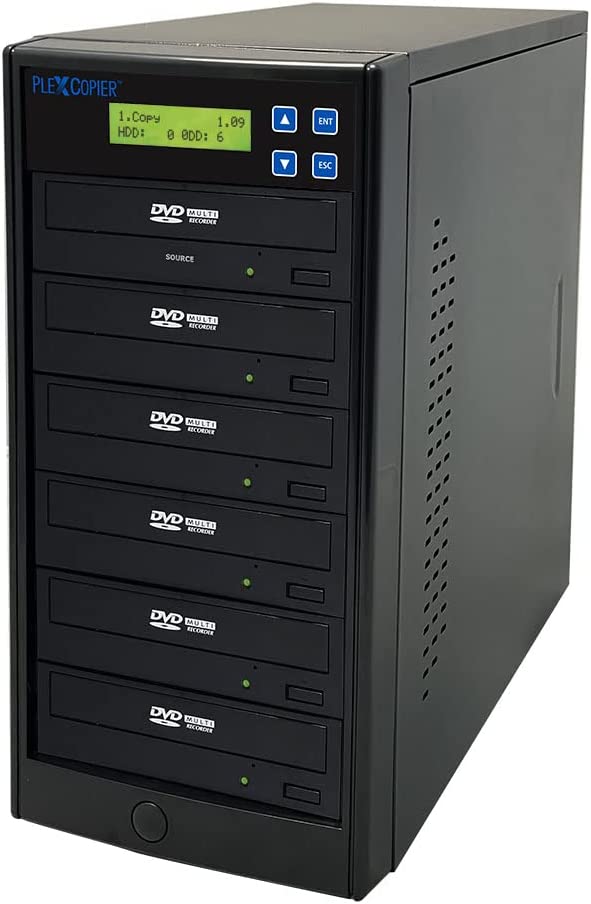 PlexCopier 24X SATA 1 to 5 CD DVD M-Disc Supported Duplicator Writer Copier Tower - $130