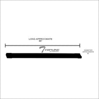 6" OE Style w/ Polymer Stripes Matte Black Aluminum Running Boards, 07-18 Silverado/Sierra Crew Cab - $85