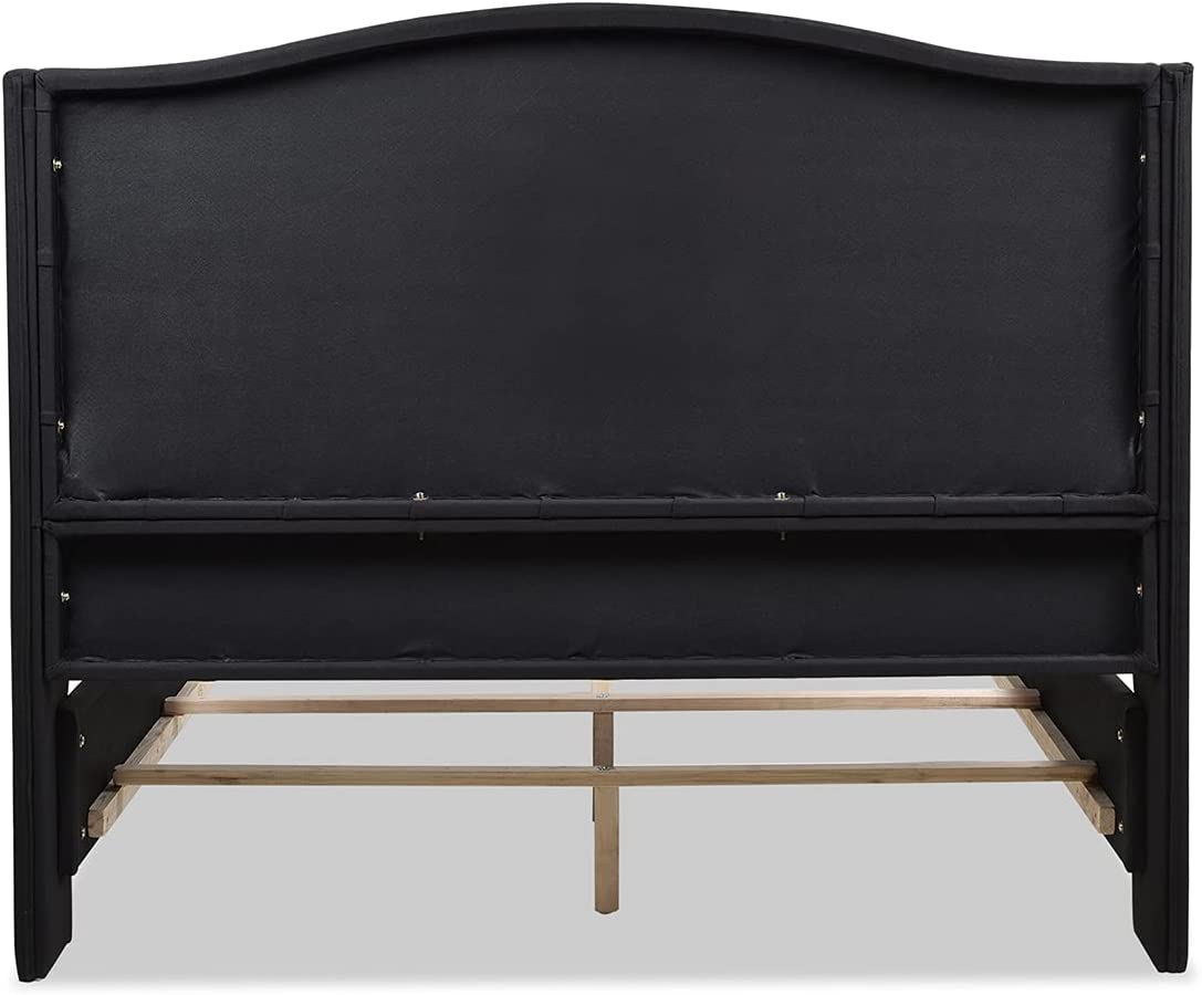 Marcella Jet Black Queen Upholstered Bed - $389