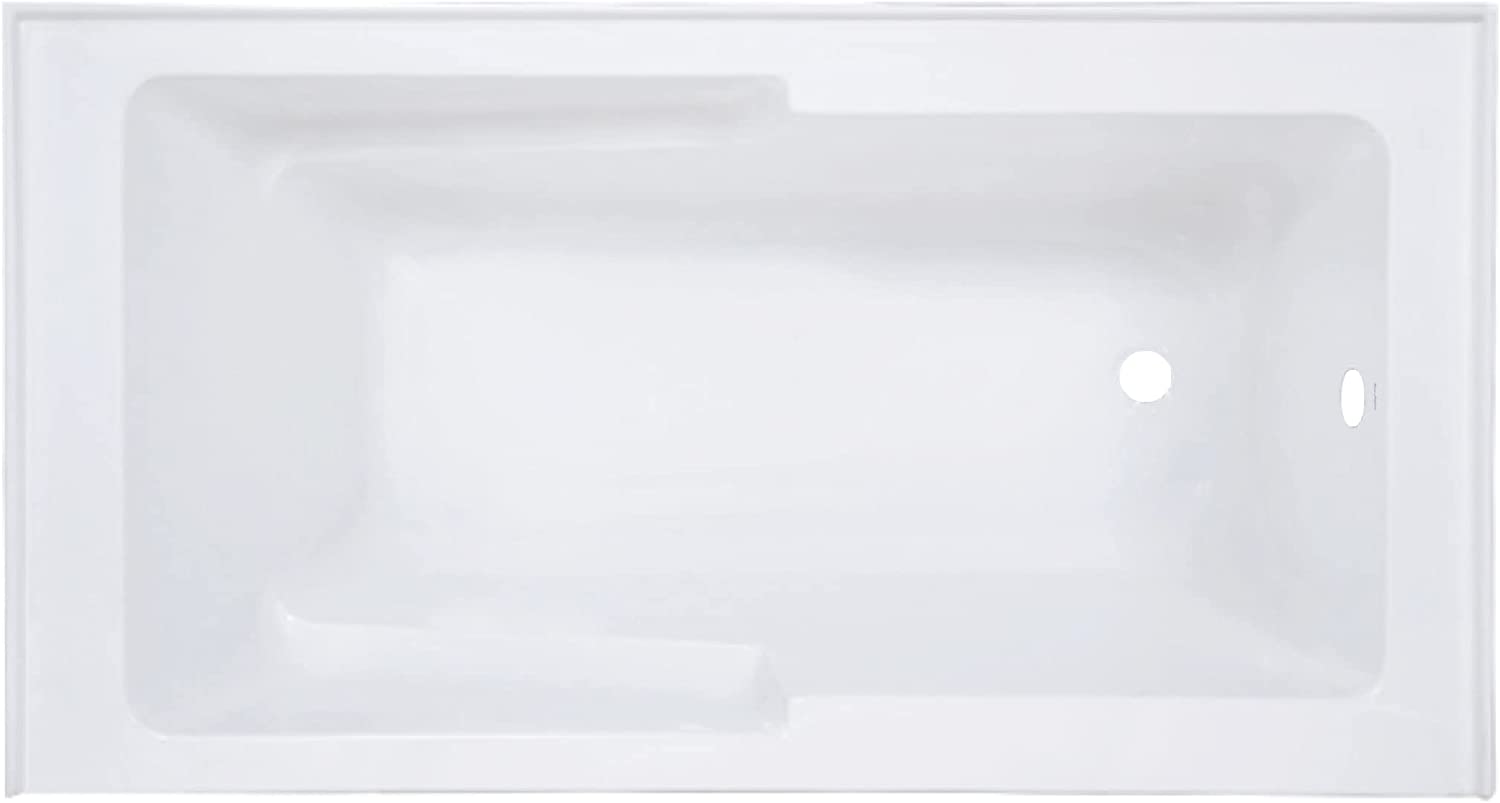 Swiss Madison Voltaire 60" x 30" Acrylic White, Alcove, Right-Hand Drain, Apron Bathtub - $340