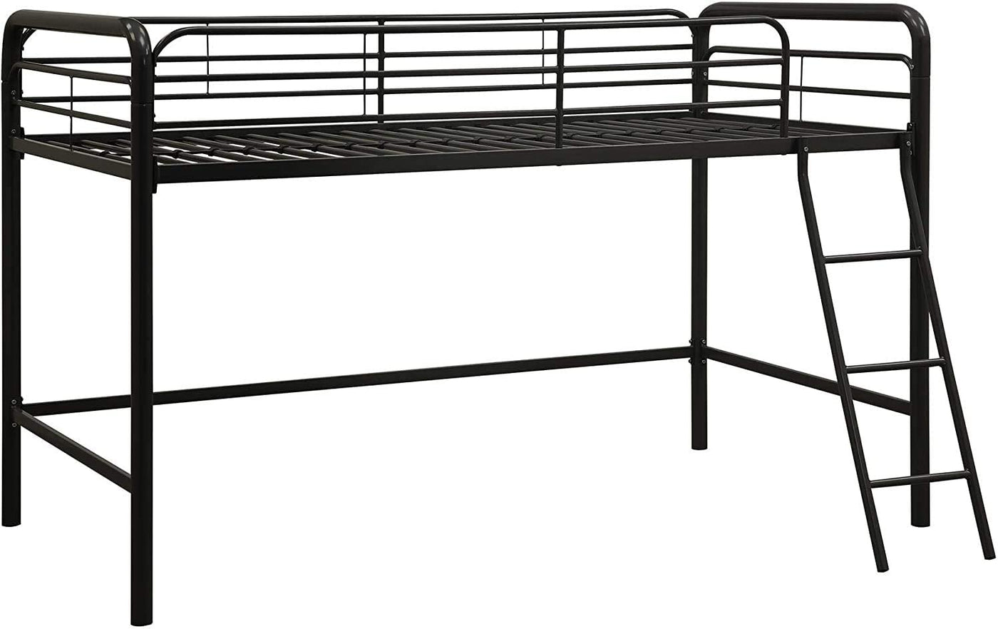 DHP Jett Junior Twin Metal Loft Bed, Black - $70