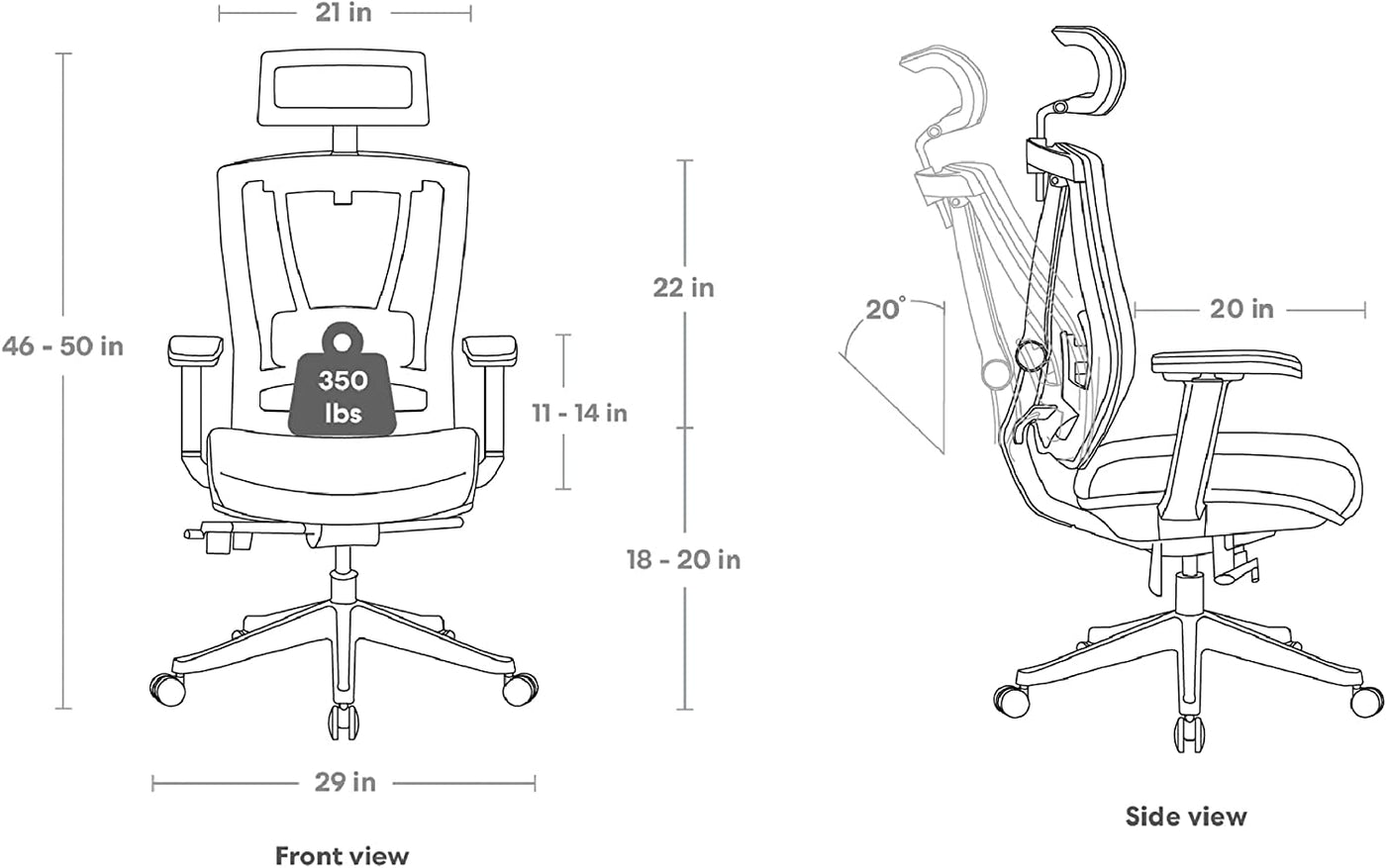 Ashley Furniture Autonomous Premium Ergonomic Office Chair - $250
