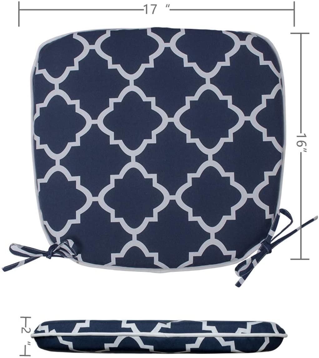 IN4 Care Outdoor Indoor Chair Seat Cushions with Ties Set of 2- $20