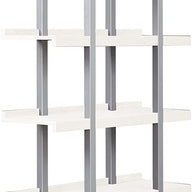Unique Furniture Zelma White Open Bookcase - Top Modern Tall Bookcase- $150