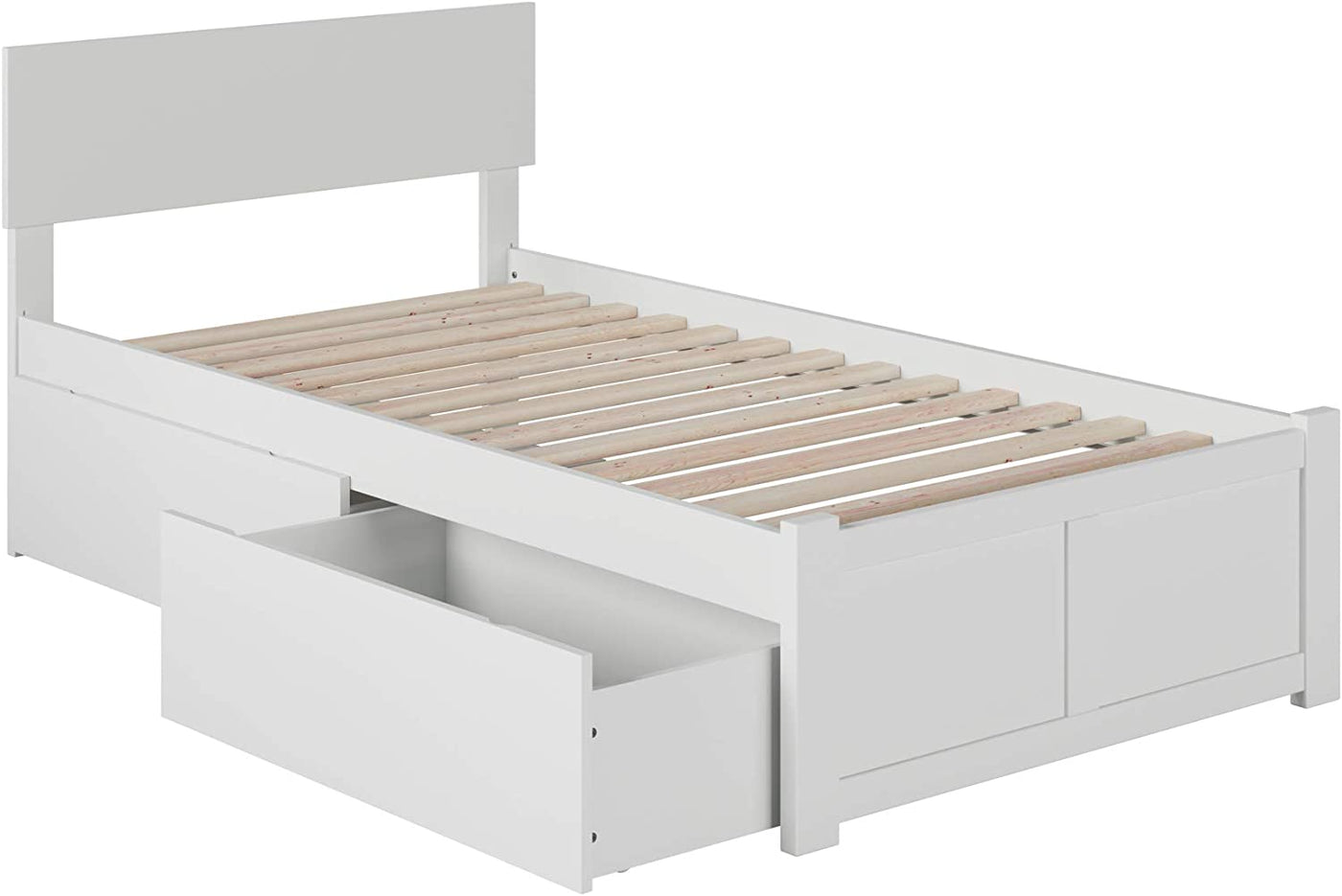 Atlantic Furniture Orlando Platform Trundle Bed with Turbo Charger, Twin - $215