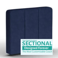 Cover: Side, Standard - Sapphire Navy Velvet - Floor Model