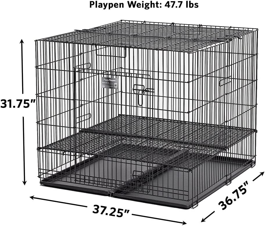 MidWest Homes For Pets Puppy Playpen Crate - 236-10 Grid & pan included -$125