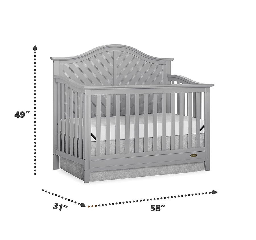 Dream On Me Ella 5-in-1 Full Size Convertible Crib-$225
