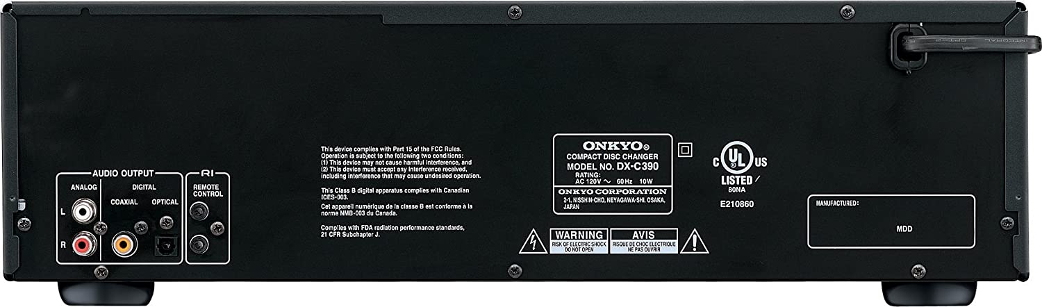 Onkyo DXC390 6 Disc CD Changer, Black - $190