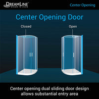 DreamLine Prime 38 x 74 Semi-Frameless Glass Sliding Shower Enclosure, Chrome (Enclosure-Only) - $370