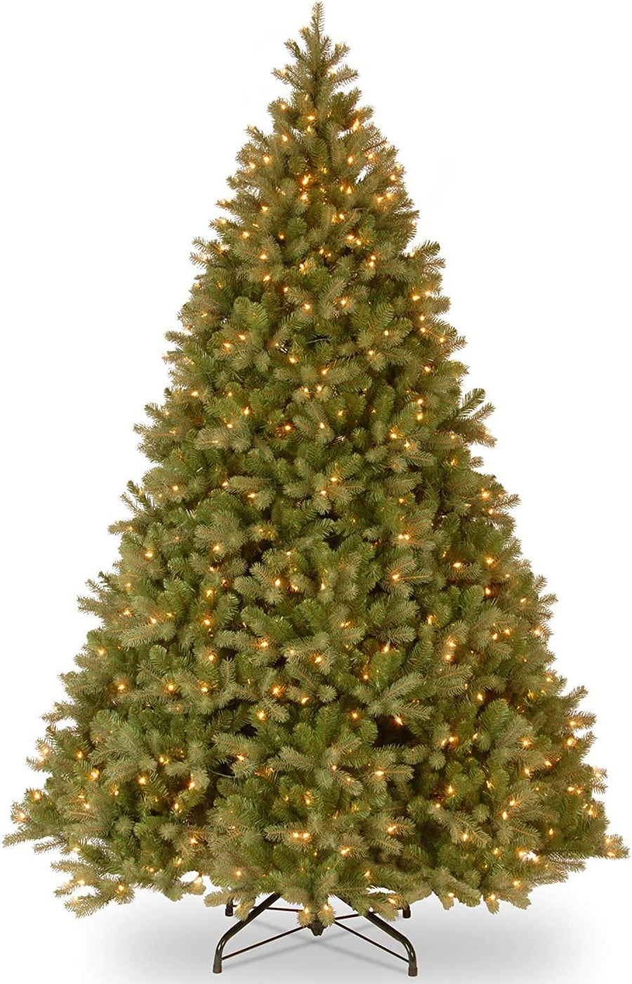 National Tree Company Pre-lit 'Feel Real' Artificial Giant Downswept Christmas Tree, 10 feet - $587