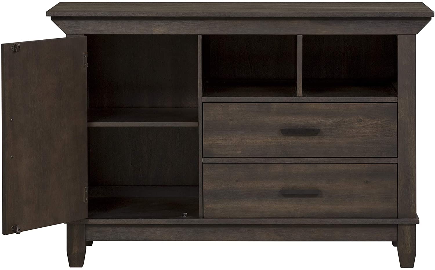 Liberty Furniture Industries Double Bridge Sideboard, W54 x D18 x H36, Dark Brown-$550