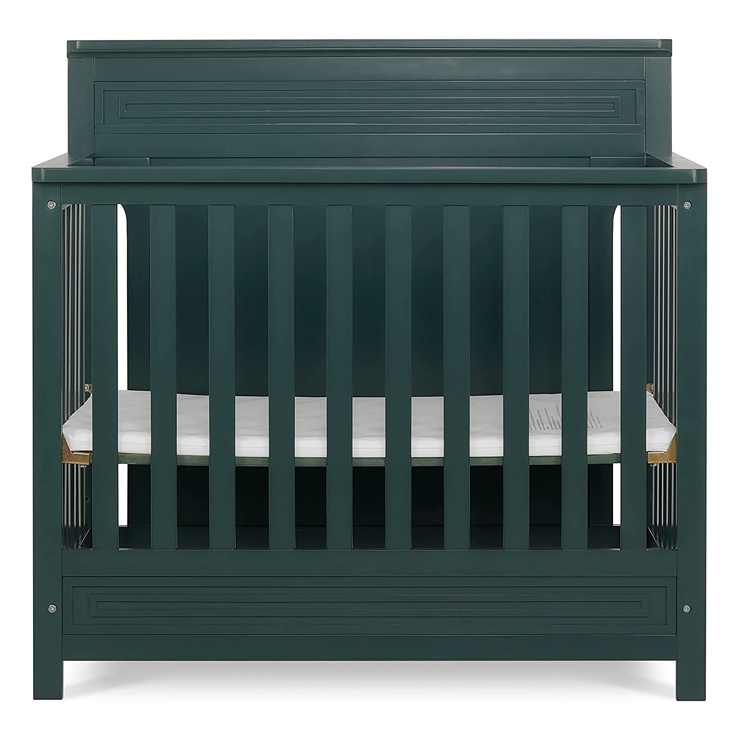 Dream On Me Harbor Full Panel 4-in-1 Convertible Mini Crib in Olive - $78