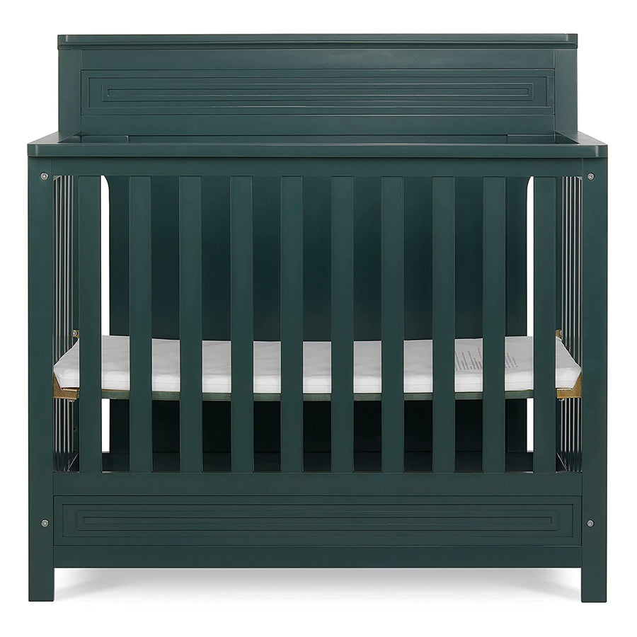 Dream On Me Harbor Full Panel 4-in-1 Convertible Mini Crib in Olive - $95