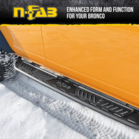 N-Fab Roan Running Board | Textured Black, Wheel-to-Wheel | NBF214B-TX - $280