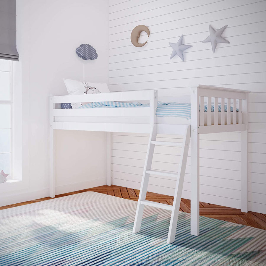 Max & Lily Low Loft Bed, Twin Bed Frame-$165