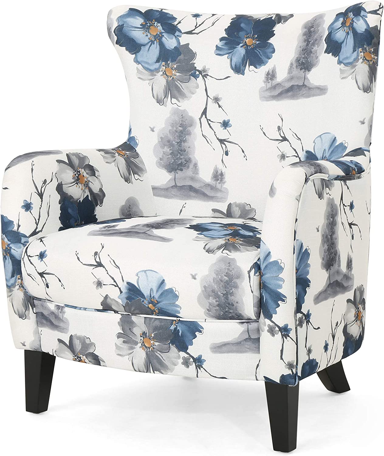 Christopher Knight Home Oliver Fabric Club Chair, Print, Dark Brown - $140