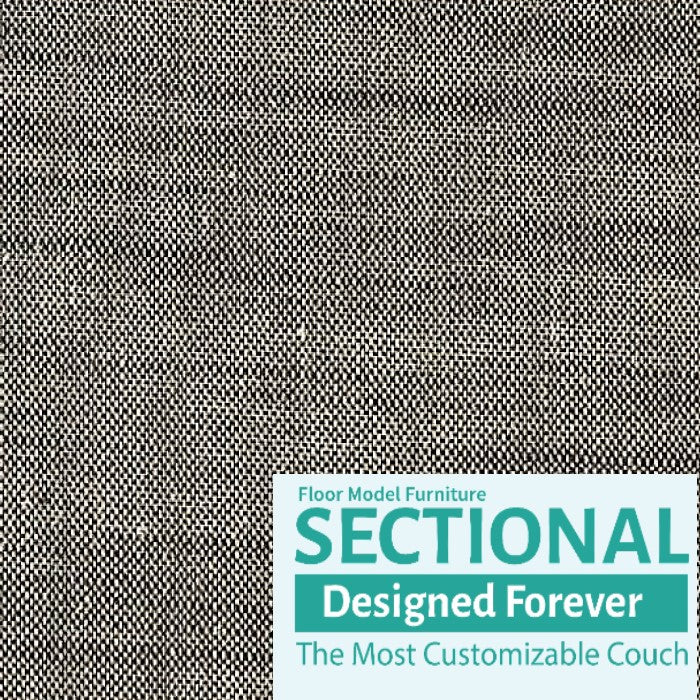 Cover Seat, Deep Grey Slub Tweed Floor Model · DISCOUNT BROS