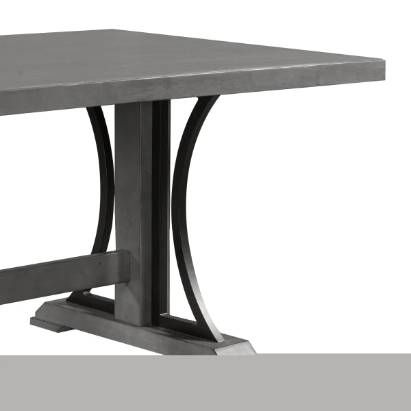 ZNTS TREXM Retro Style Dining Table 78 Wood Rectangular Table - $425