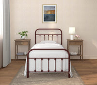AMBEE21 CASTLEBEDS Vintage Twin Metal Bed Frame with Headboard and Footboard - $75