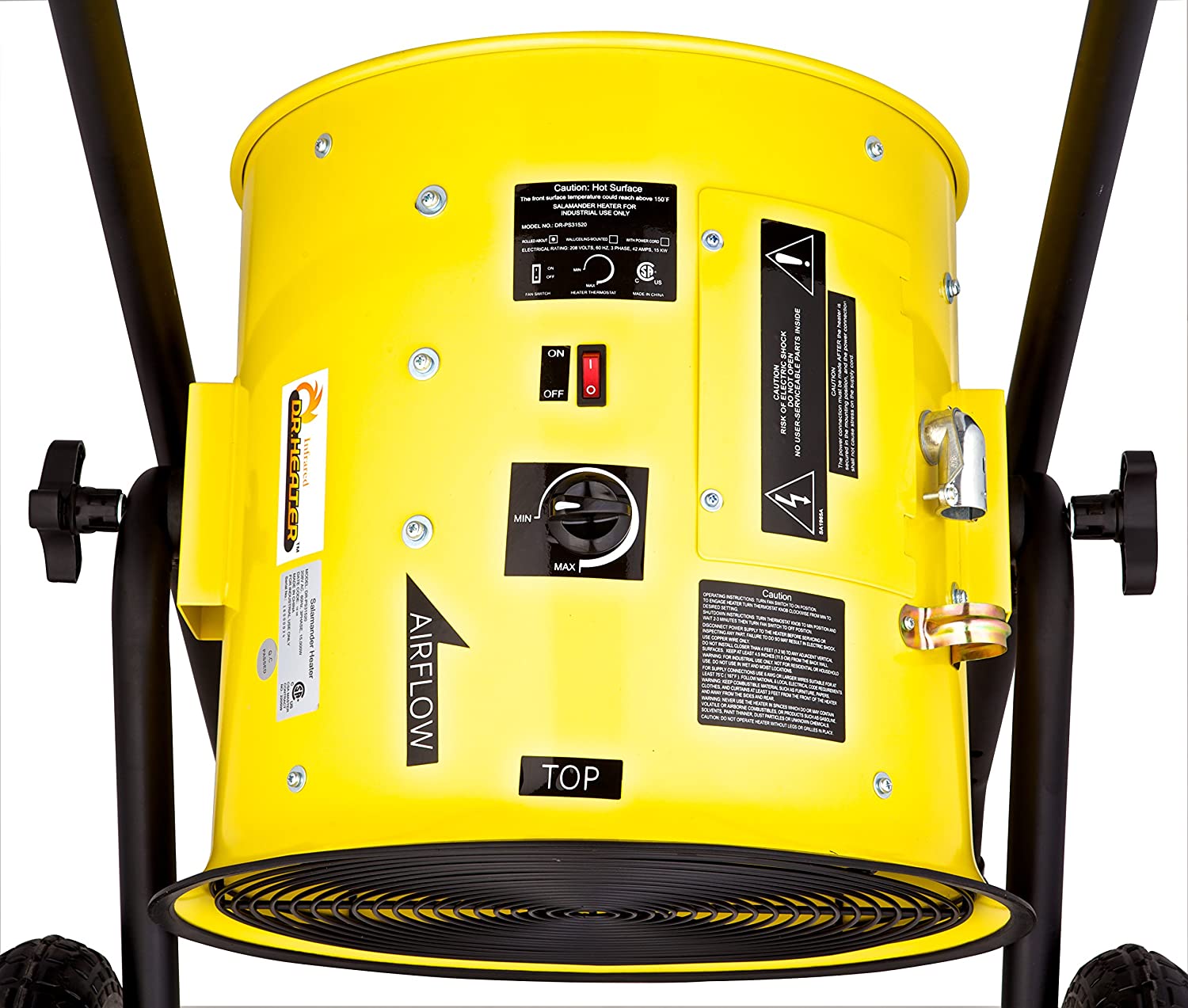 Dr Infrared Heater DR-PS11524 Salamander, PS11524, Yellow - $390