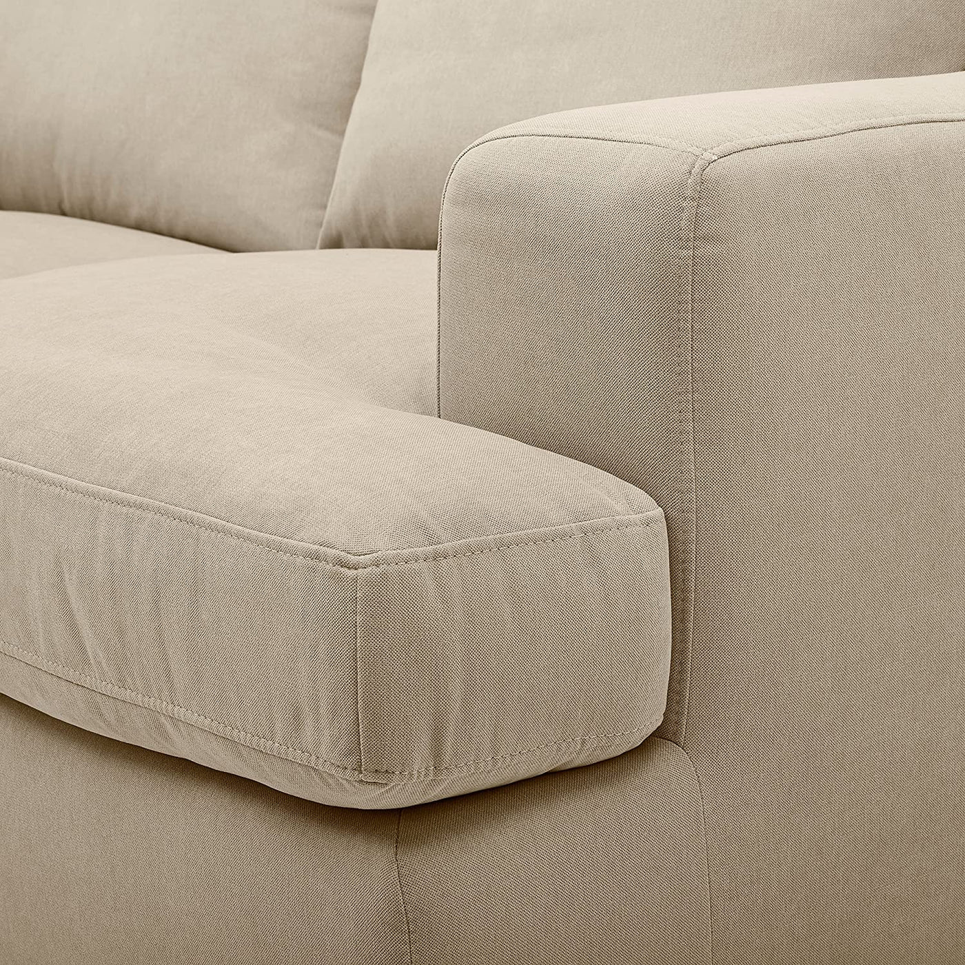 Stone & Beam Lauren Down-Filled Oversized Loveseat Sofa, 74"W, Fawn - $625