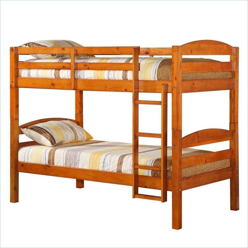 BWSTOTHY Solid Wood Twin over Twin Bunk Bed-$245