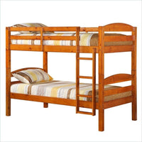 BWSTOTHY Solid Wood Twin over Twin Bunk Bed - $190