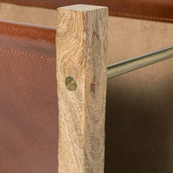 Wood and Leather Magazine Holder Natural - Threshold™ designed w/ Studio McGee - $18
