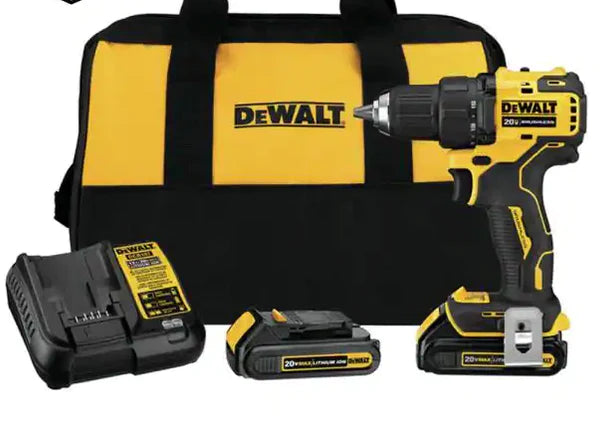 DEWALT  ATOMIC 20V MAX Cordless Brushless Compact 1/2 in. Drill/Driver- $115