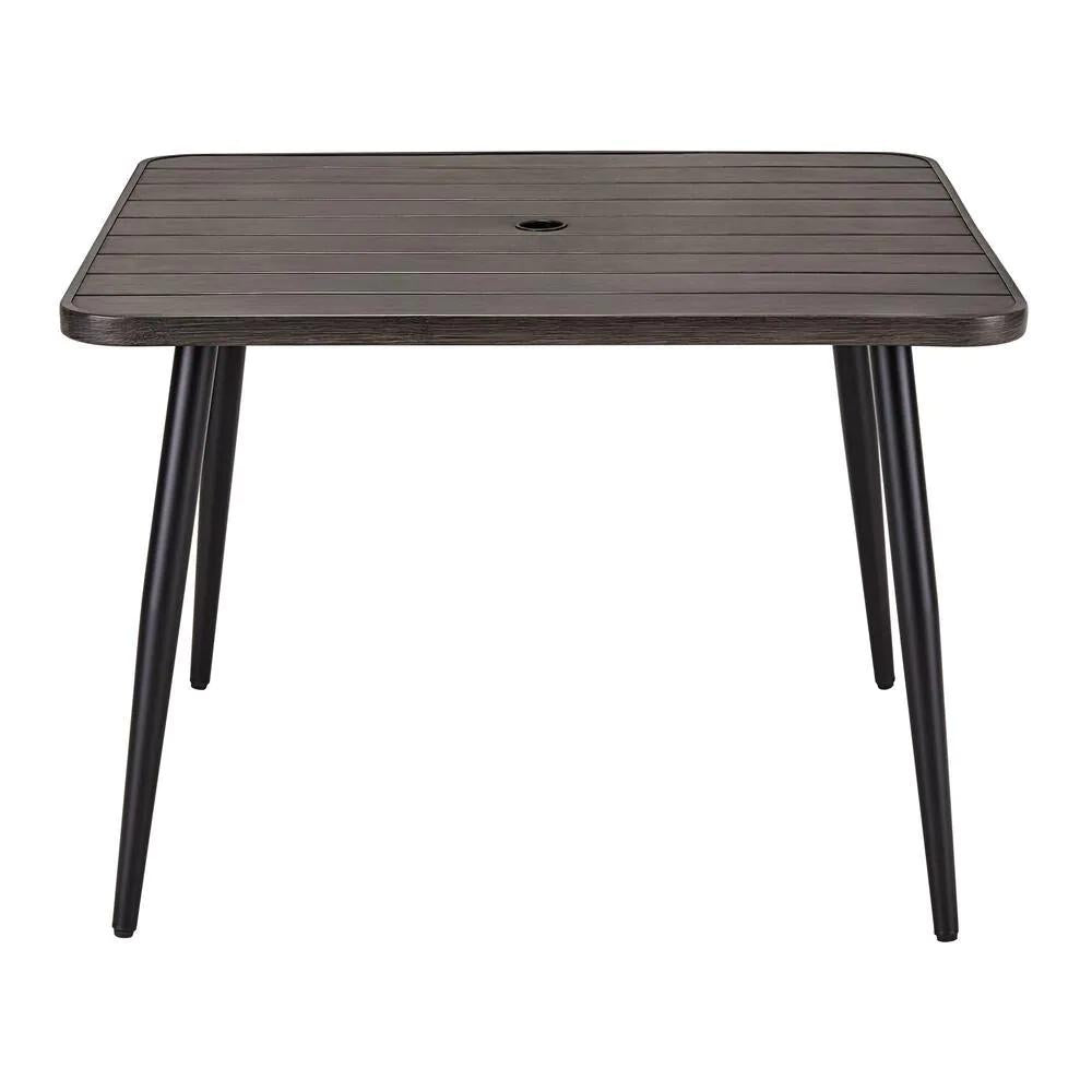 Mix and Match 42 in. Faux Wood Outdoor Dining Table-$50