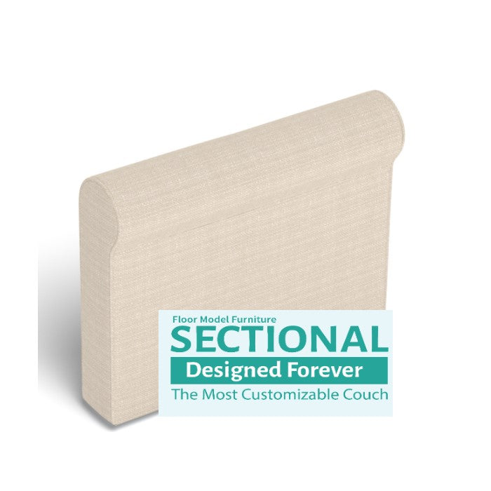 Cover: Side, Roll Arm - Seashell Polylinen - Floor Model