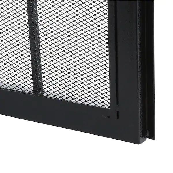 Unique Home Designs 36" x 80" El Dorado Black Surface Mount Outswing Security Door - $190