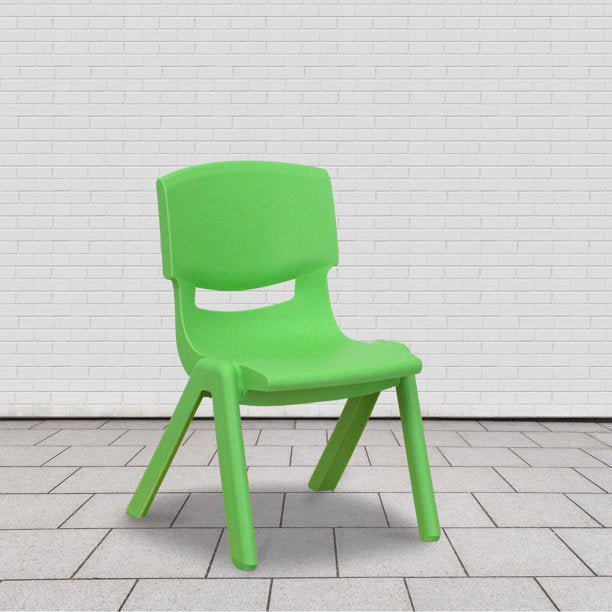 Flash Furniture 10 Pk. Green Plastic Stackable School Chair with 13.25'' Seat Height - $192