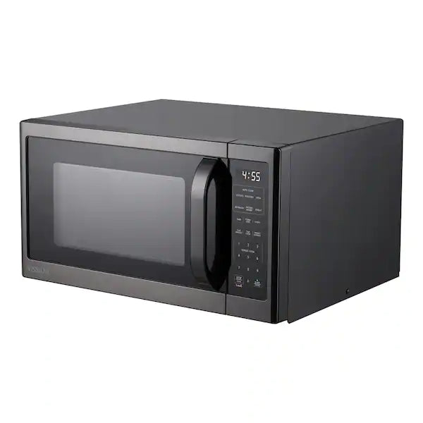 21.75 in Width x 1.6 cu. ft. Black Stainless Steel 1100 Watt Countertop Microwave-$110