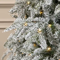 Home Accents Holiday 7.5 ft Mixed Pine Flocked LED Christmas Tree - $80