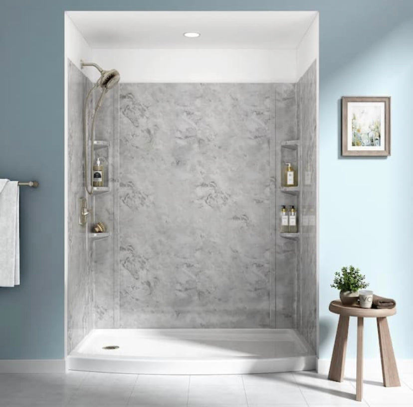 American Standard Ovation Curve 30 in. x 60 in. Single Threshold Left Hand Drain Shower Base in Arctic White Discount Bros