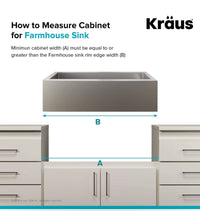 Kraus KHF203-33 Standart PRO Kitchen Stainless Steel Sink, 32.88", 33 Inch Round Apron 60/40 Double Bowl - $160