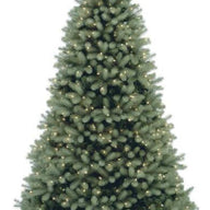 National Tree Company 6-1/2 ft. Feel Real Downswept Douglas Blue Fir Hinged Tree with 650 Clear Lights Discount Bros, LLC.