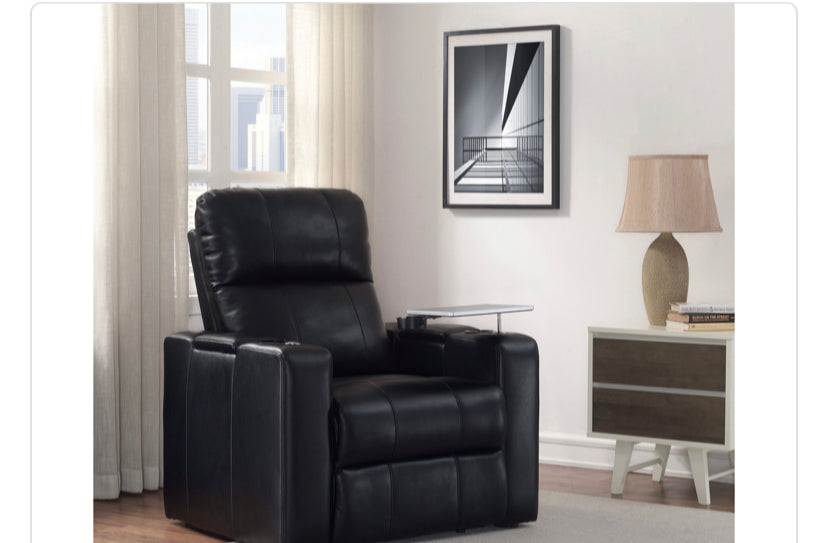 Pri Larson Black Power Recliner Discount Bros