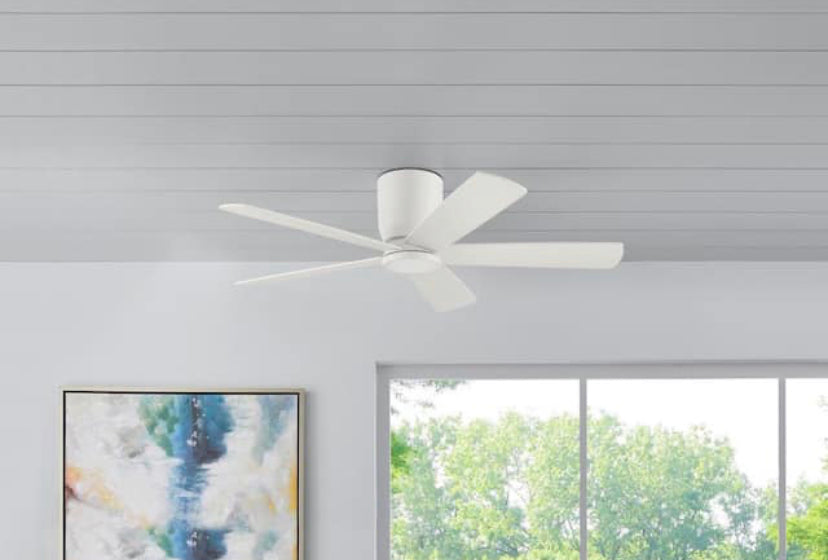 Home Decorators Collection Britton 52 in. Integrated LED Indoor Matte White Ceiling Fan Discount Bros, LLC.
