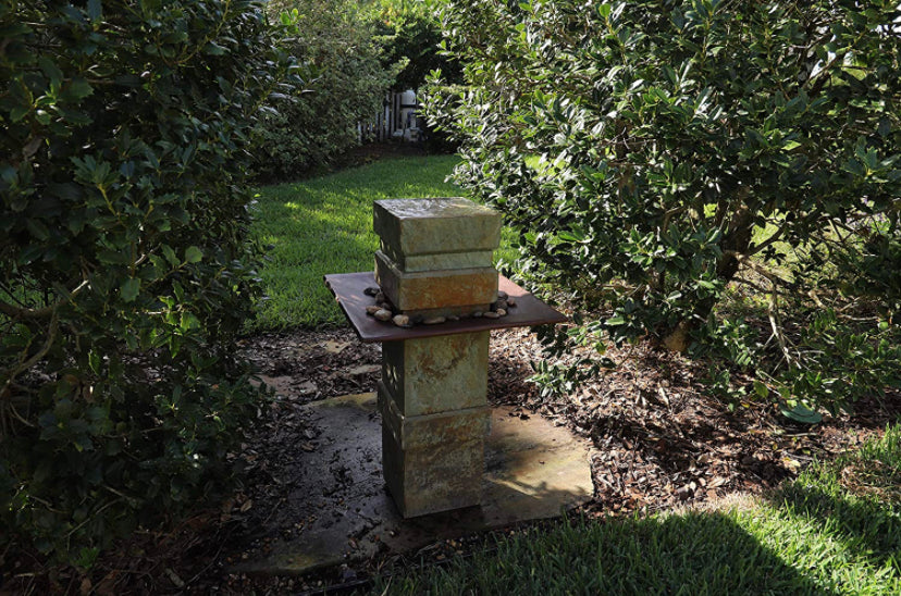 Kenroy Home 51049SL Pilaster Outdoor Floor Fountain with Copper Finish, Rustic Style - $217