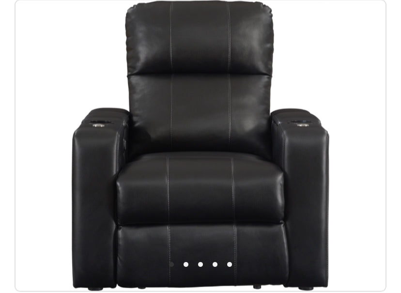 Pri Larson Black Power Recliner Discount Bros