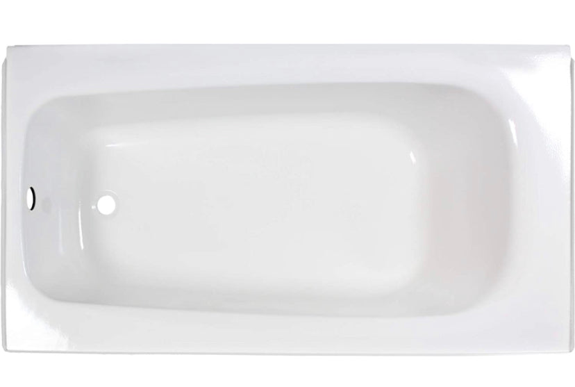 American Standard 2460002.020 Cambridge Procelain-Enameled Steel 60-In X 32-In Alcove Bathtub with Left Hand Drain, 50-60 gal, White - $470