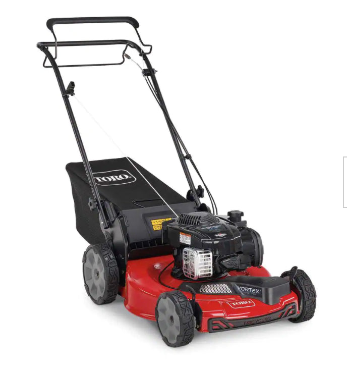 22 in. Recycler Briggs & Stratton High Wheel FWD Gas Walk Behind Self Propelled Lawn Mower with Super Bagger - Discount Bros