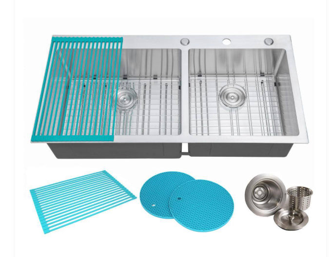 Drop-in Top Mount 16-Gauge Stainless Steel Sink Discount Bros, LLC.